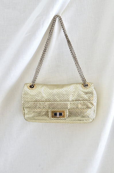 Chanel Reissue Perforated Gold Flap Bag