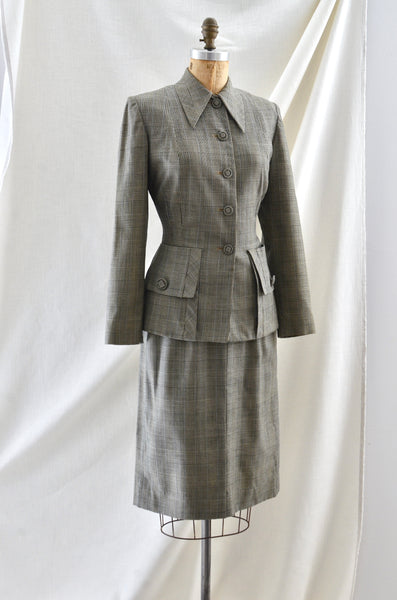 Vintage 1940's Utility Style Suit