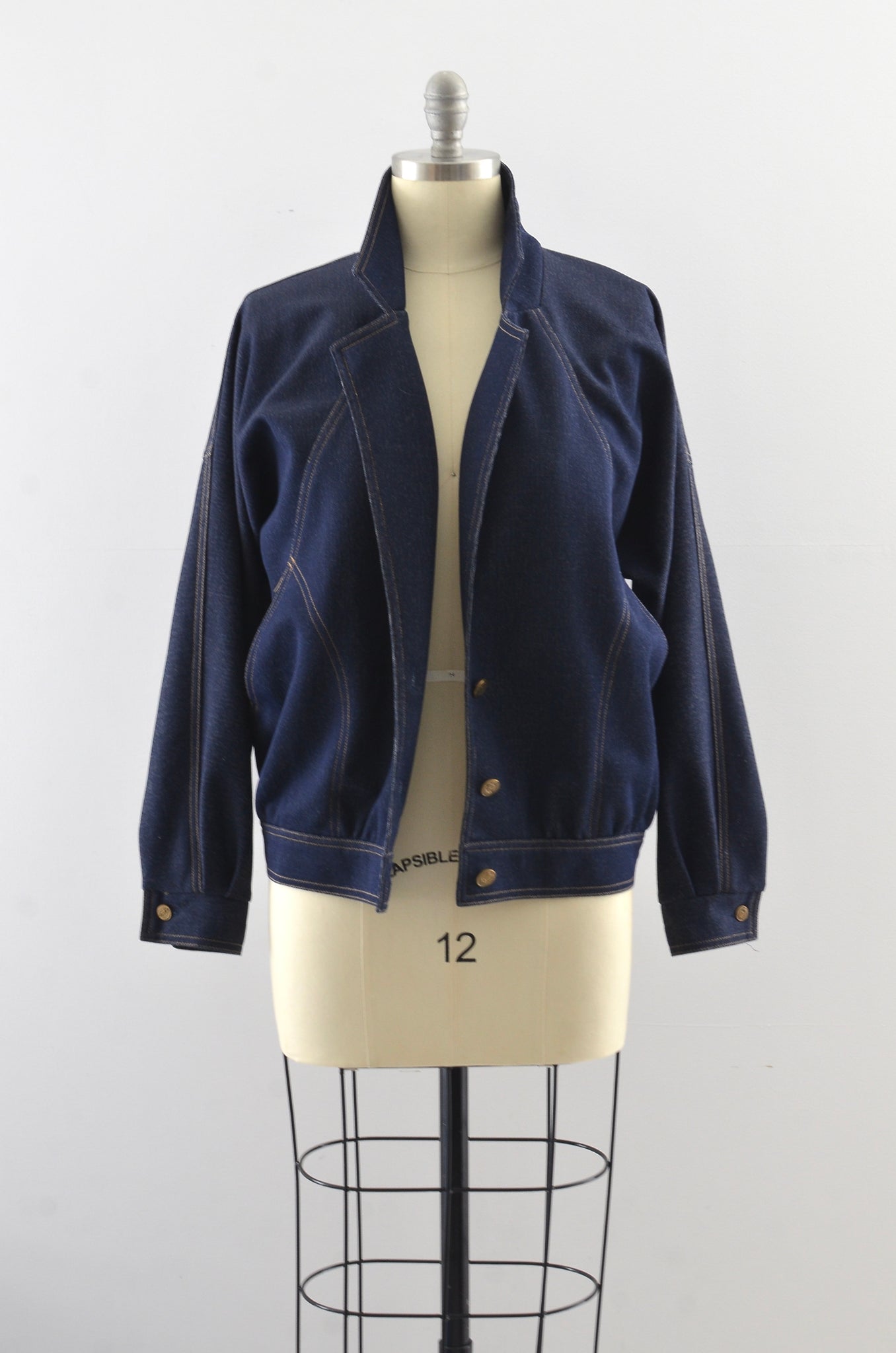 Vintage Blue Knit Jacket