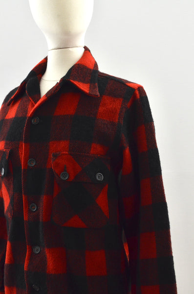 50's "5 Brother" Plaid Jacket / Small / As Is