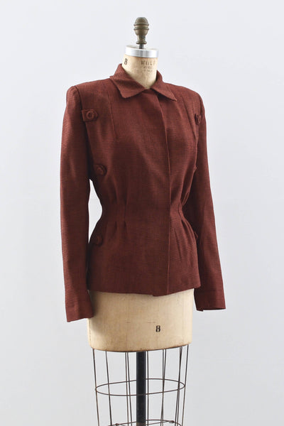 1940s Houndstooth Jacket - Pickled Vintage