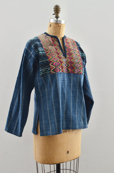 70's Boho Guatemalan Top / xs small