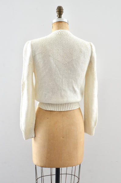 Vintage Cropped Sweater / S