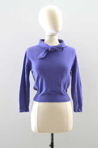 50's Violet Sweater / small medium