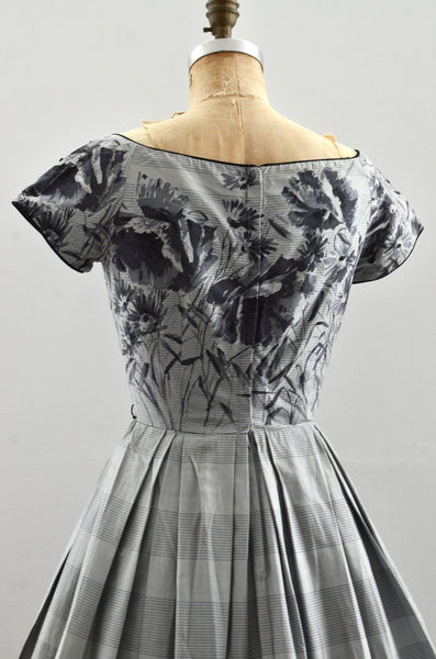 "Twilight" Jackie Morgan Border Print Dress / S M