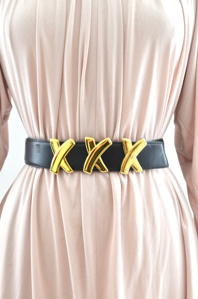 Paloma Picasso Leather Belt / xl xxl
