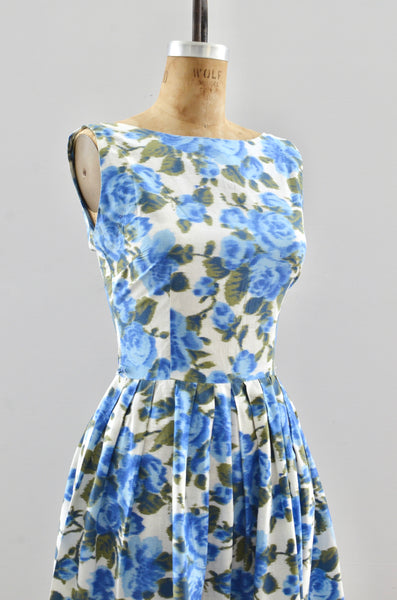 Blue Rose Dress / xxs xs