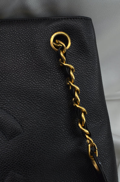 Chanel Vintage Caviar Dome Tote Bag