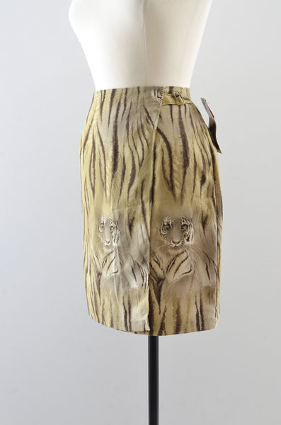 Vintage Tiger Mini Skirt