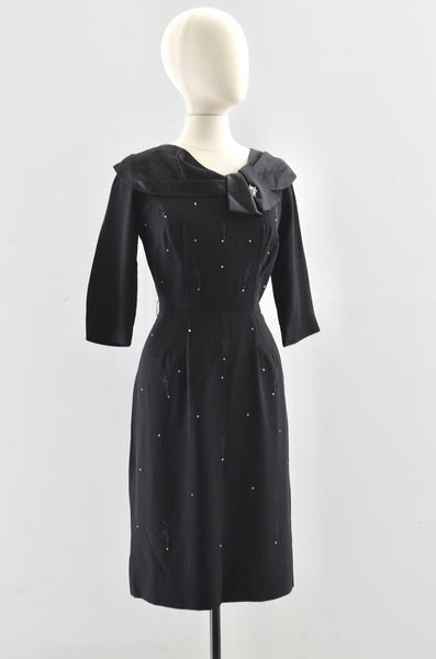 "Shooting Star" 50's Rhinestone Studded Dress