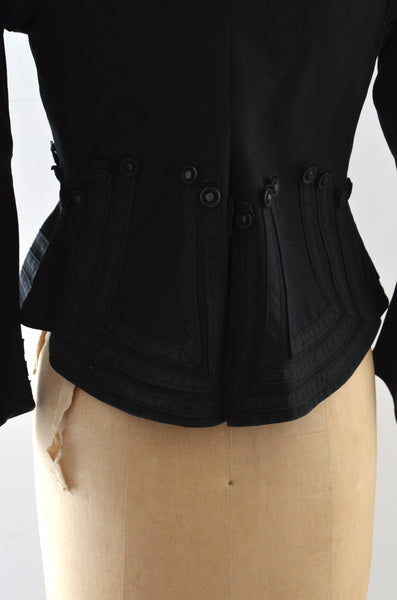 Antique Black Wool Jacket