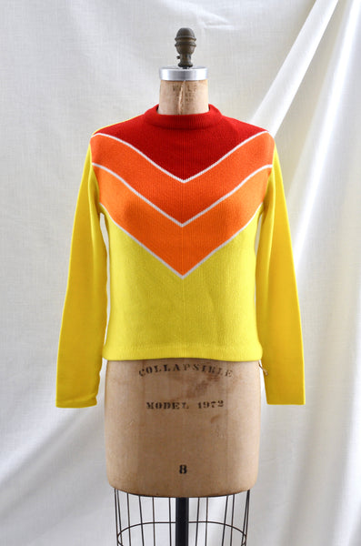 Vintage 70's Chevron Sweater
