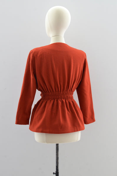 Vintage Burnt Orange Jacket