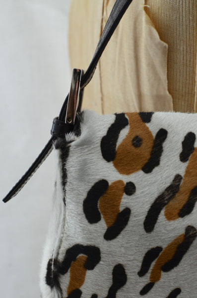 Fendi Vintage Animal Print Baguette Bag