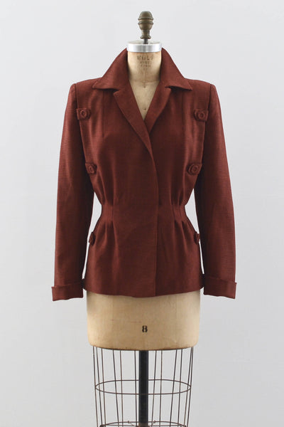 1940s Houndstooth Jacket - Pickled Vintage