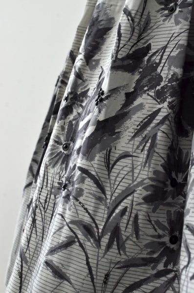 "Twilight" Jackie Morgan Border Print Dress / S M