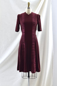 Vintage  1930's Plum Rayon Dress