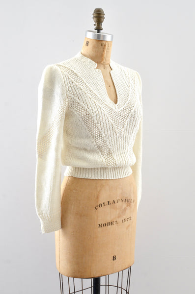 Vintage Cropped Sweater / S