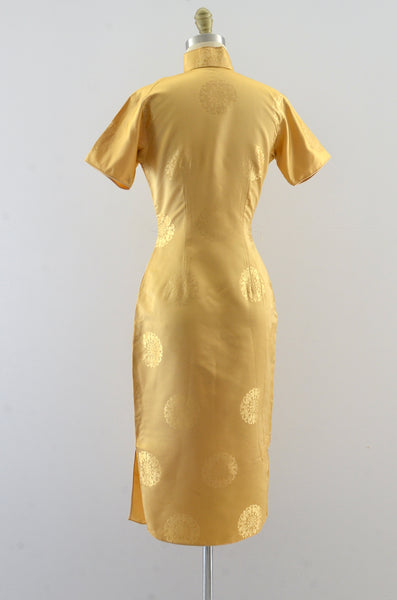 Vintage Gold Cheongsam