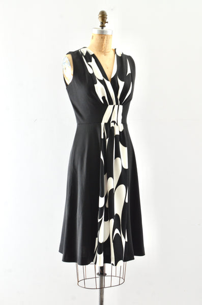 70's Abstract Dress / S