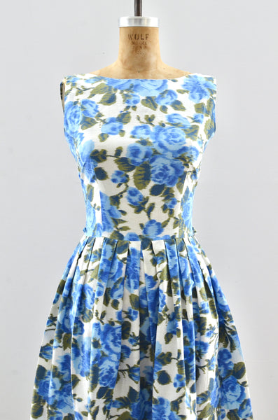 Blue Rose Dress / xxs xs