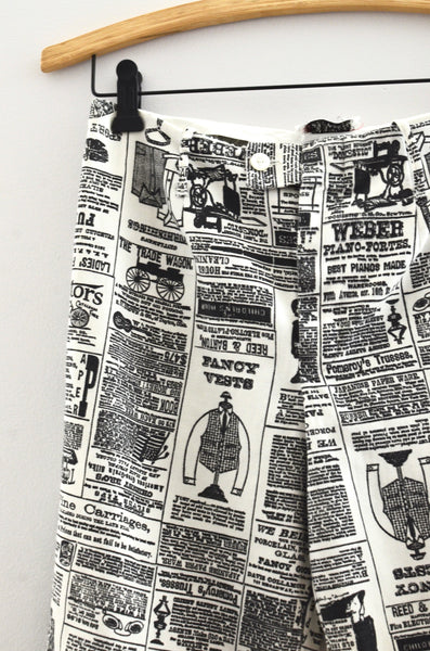 Vintage 1960's It's Pantime Newspaper Pants