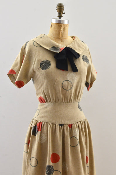 Vintage Printed Dress