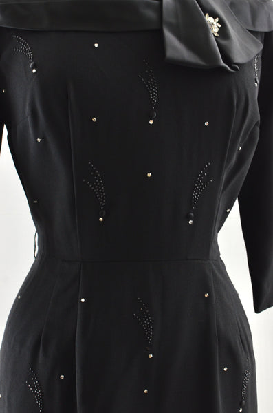 "Shooting Star" 50's Rhinestone Studded Dress