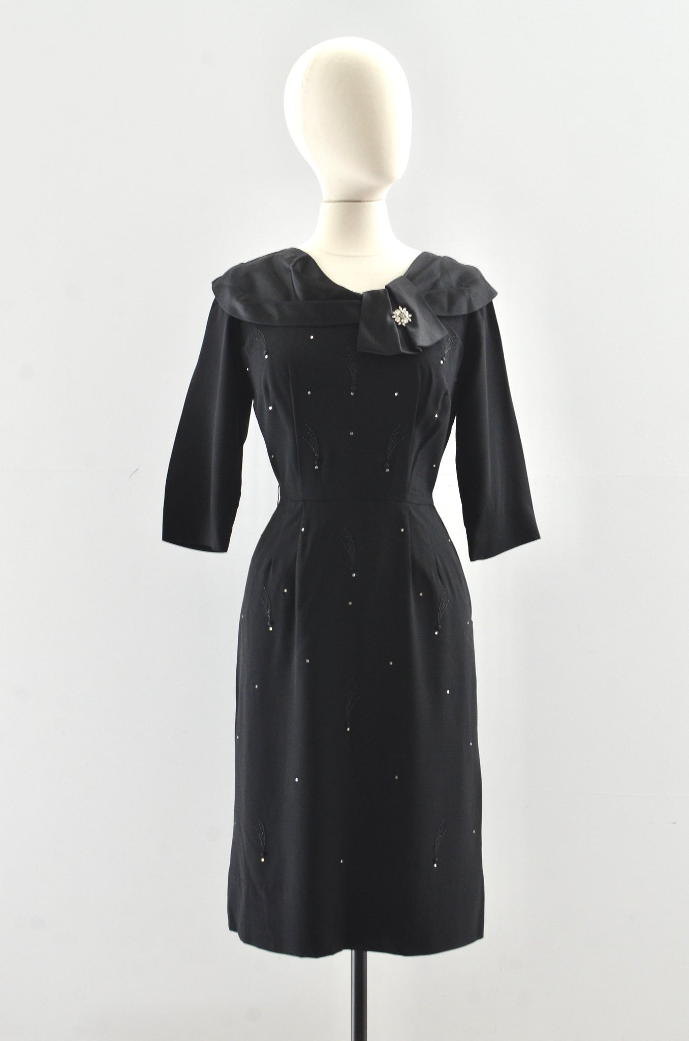 "Shooting Star" 50's Rhinestone Studded Dress