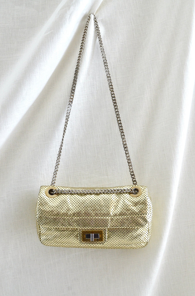 Chanel Reissue Perforated Gold Flap Bag