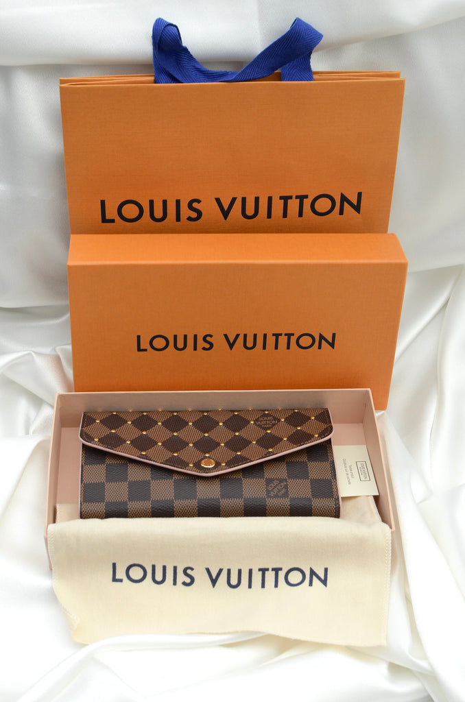 Louis Vuitton Sarah Wallet Damier Ebene– Pom's ReLuxed