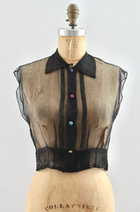 30's Sheer Top / xxs-small