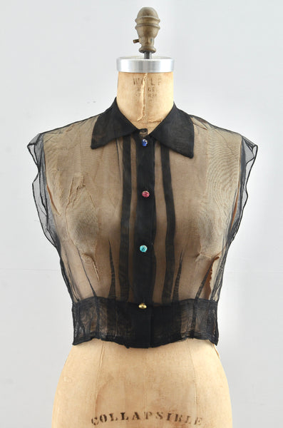 30's Sheer Top / xxs-small