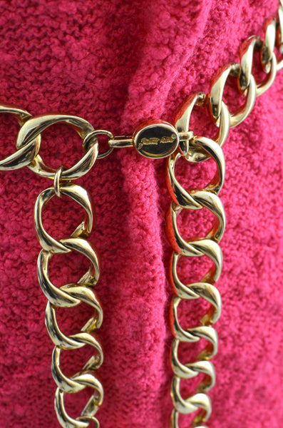 Signed Judith Leiber Elephant Chain Belt