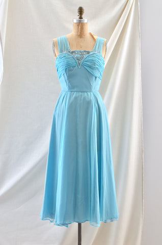 1950's Emma Domb Blue Dress