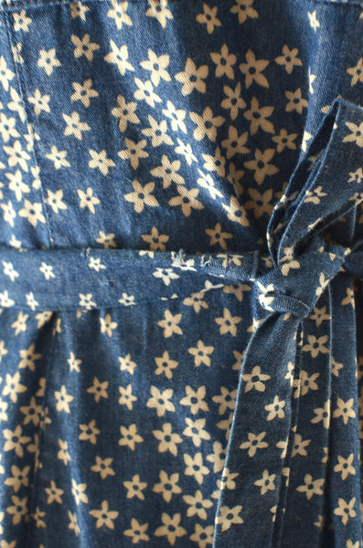 Vintage Grid Floral Dress