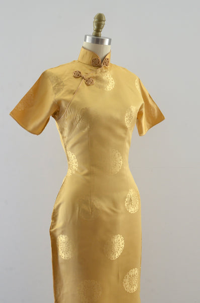 Vintage Gold Cheongsam