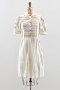 Vintage 70s Candy Stripe Dress