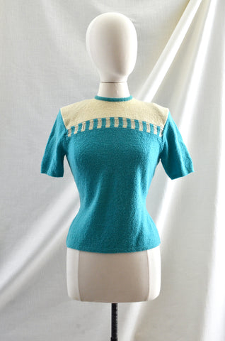 Vintage 1940's "Kims" Sweater Top