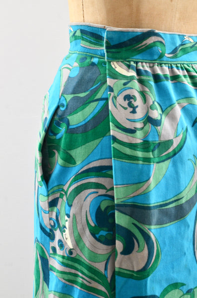1960's Emilio Pucci Velvet Maxi Skirt