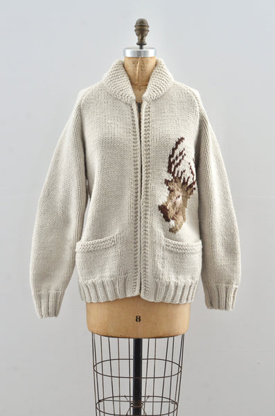 50's Cowichan Sweater / S M