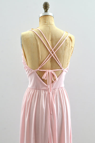 Vintage 70's Tie Back Dress