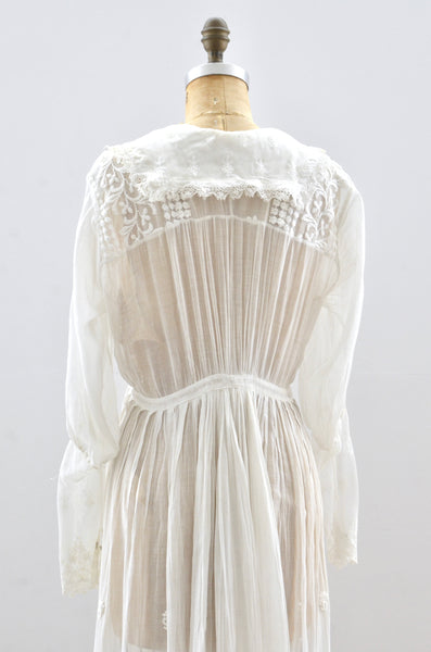 Edwardian Lawn Dress / small medium