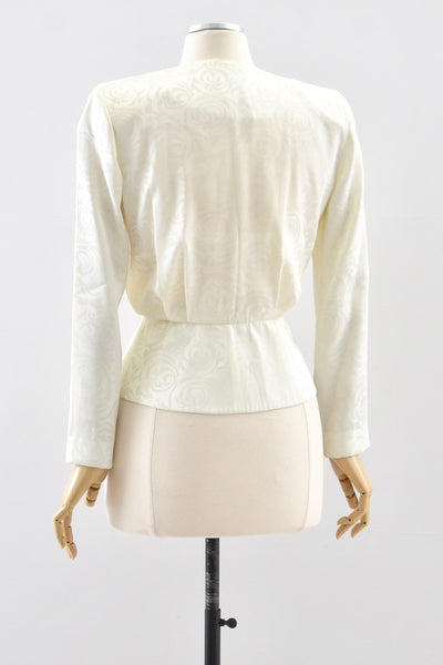 Vintage 80's Embossed Blouse