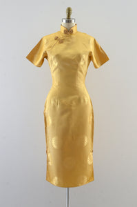 Vintage Gold Cheongsam