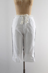 Vintage 50's White Pedal Pusher Pants