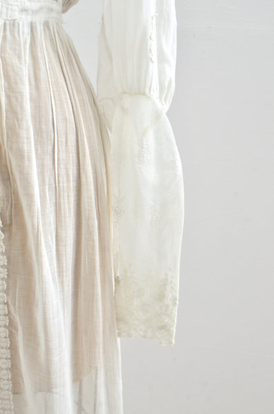 Edwardian Lawn Dress / small medium