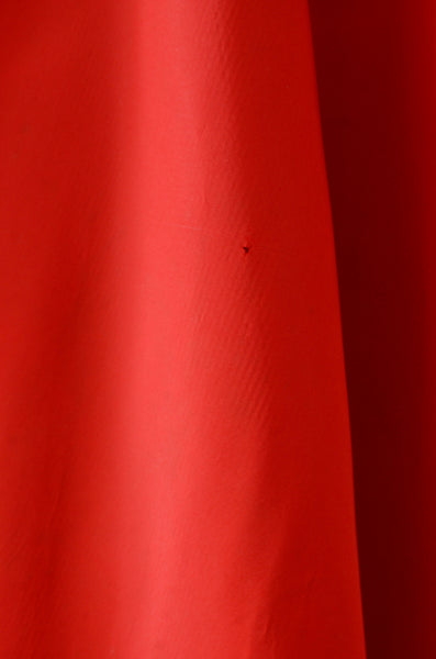 50's Red Strapless Dress / XS S