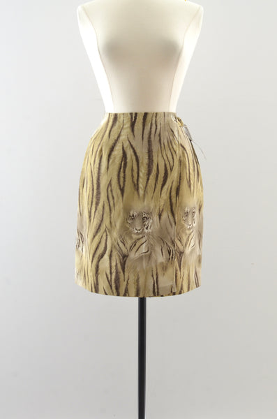 Vintage Tiger Mini Skirt