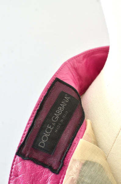 Dolce & Gabbana Patchwork Leather Skirt